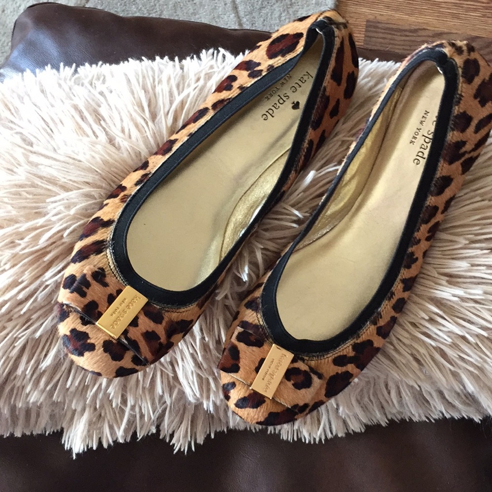 Kate Spade Leopard Flats adorable!